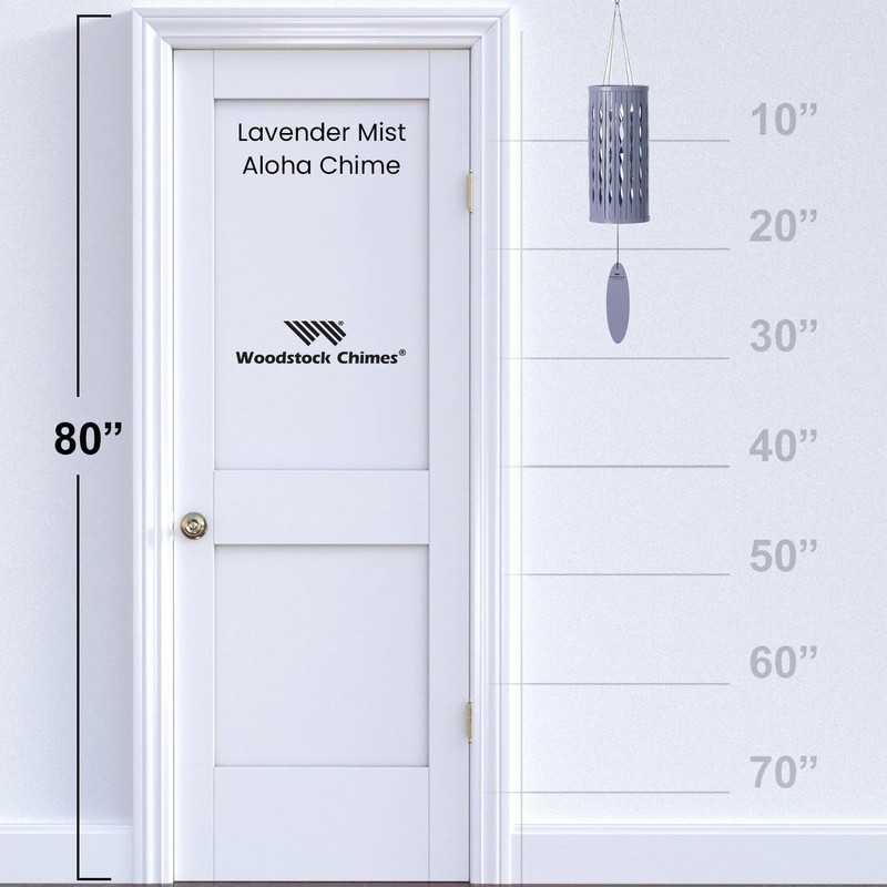 ACLM Woodstock Aloha Chime - Lavender Mist Lavender Mist, Feng