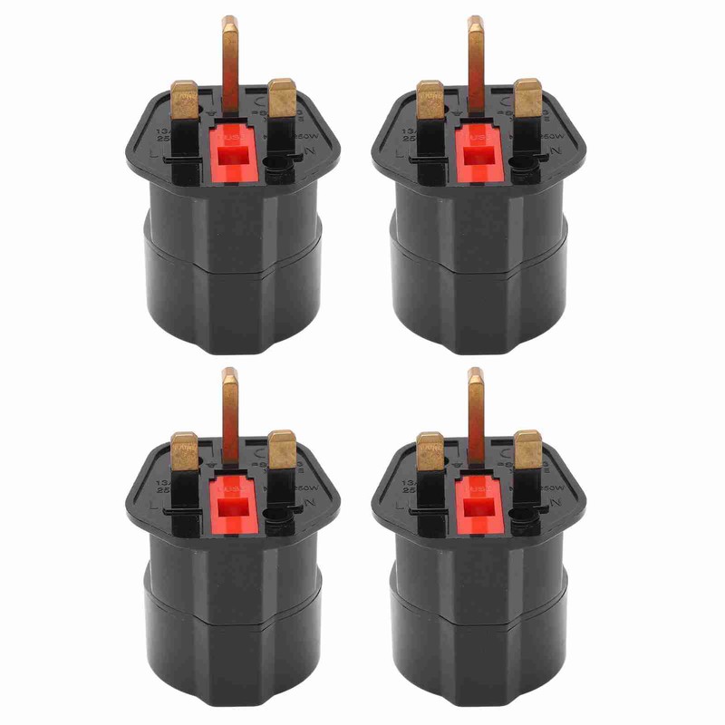 4PCS to Conversion Plug Grounding 2 Pin to 3 Pin