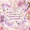 Purple Butterfly Acrylic Decoration for Inspirational Gifts – 2D Floral