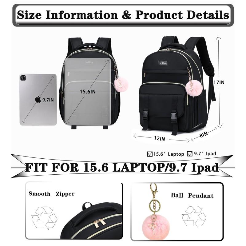 Caoroky knight Women Travel Laptop Backpack Business Work Purse School