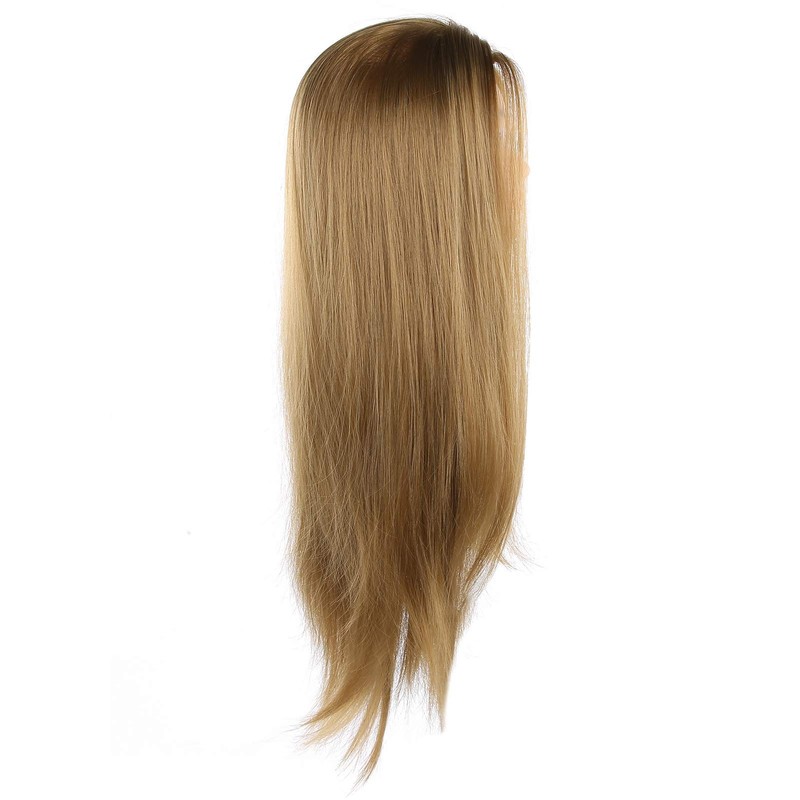 Mannequin Head, Portable with Hair High Temperature Fiber Cosmetology Doll