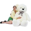 Joyfay Giant Teddy Bear, White- Over 6ft (78")