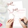 TRKAE Baby Bingo Baby Shower Game Set, 30 Pink Bow