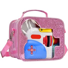 Bag for Little Tikes Story Dream Machine Books Starter Set, Toddler Toy Projector Storage with Flash Glitter and Transparent for Storytime, Audio Play and Character Collection (Case Only) (Pink)