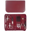Tenartis 9 Piece Manicure and Pedicure Case Real Leather with