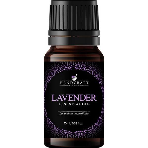 Handcraft Lavender Essential Oil - 100% Pure and Natural - Premium Therapeutic Essential Oil for Diffuser and Aromatherapy - 0.33 Fl Oz