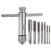 HARFINGTON T-Handle Ratchet Tap Wrench + Metric Tap Set, 7pcs