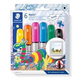 Staedtler 2390G1C6 Gel Crayons for Dark and Smooth Surfaces Pack of 6