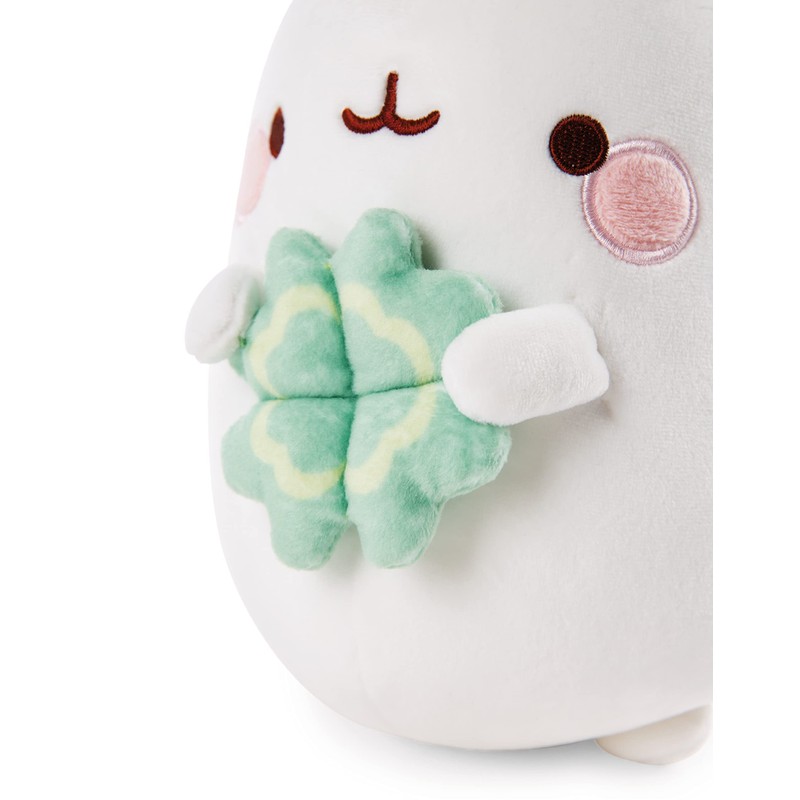 NICI Molang 48874 Cuddly Toy with Clover Leaf 16 cm