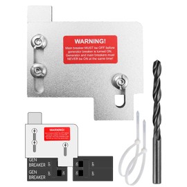 Generator Interlock Kit Fit for Horizontal Main CH Series Main 150/200 AMP Panels Only TAN Breaker, 1 1/2 Inch Spacing Between Main and Branch Breaker