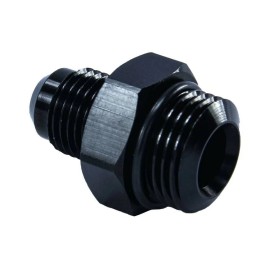 Nitrous Outlet 00-34011 Nitrous Outlet -6 AN Billet Nitrous Bottle Valve Fitting Nipple Black