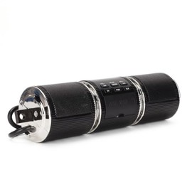 Sistemas de Altavoces Bluetooth para Motocicleta, Altavoces Estéreo Inalámbricos Impermeables para Motocicleta, Barra de Sonido, Montaje en Manillar de 7/8‑1,25", Reproductor de Música MP3(Negro)