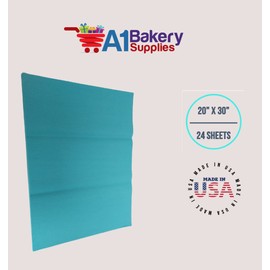 Caribbean Teal Gift Wrapping Tissue Paper 20x30 24 Pack by A1 Bakery Supplies