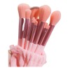 Set Brochas De Maquillaje 13 Pzs Profesional+bolsa Brocha Color Rosa
