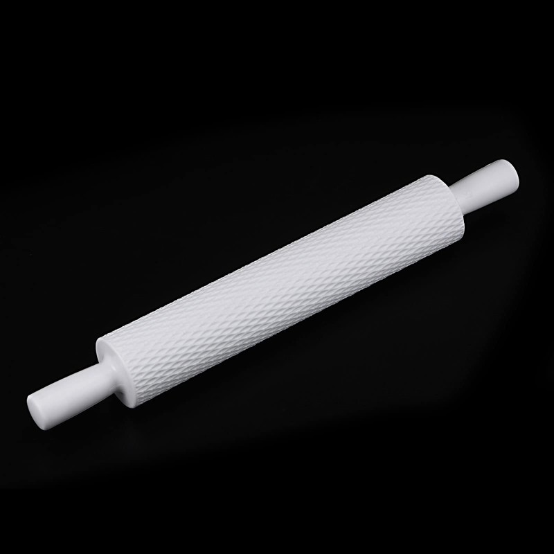 sourcing map Pattern Embossed Rolling Pin 14.57" x 1.97" Rhombus