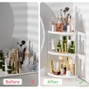 KINGBERWI 3-Tier Corner Spice Rack Kitchen Bathroom Countertop Organizer Vanity