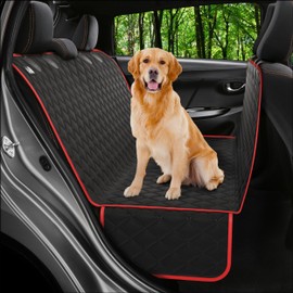 Petloox XL Dog Car Seat Cover for Back Seat, Waterproof Hammock for Car, SUV & Truck, Non-Slip Backseat Cover for Dogs, Heavy-Duty Dog Hammock Style Seat Protector Pets, Easy to Install & Clean