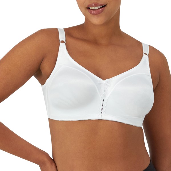 Bali Womens Double Support Wireless Bra, Comfortsoft Full-coverage Wirefree Df3820