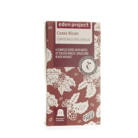 60 PLASTIC FREE Mixed Eden Project Home compostable Nespresso Compatible Capsules (3 x 10 Costa Rican, 3 x 10 Guatemalan)