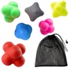 Qiix Reaction Balls, Reflexes, Training, Difficulty Level, Storage Bag Included,