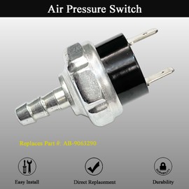 LLANNDER 180-225 PSI Air Compressor Micro Pressure Power Switch for Dewalt Porter Air Compressor Pressure Switch D55146 Type 8 4.5 Gallon, D55168, D55167, D55146-CA, D55168-CA Replaces # AB-9063290