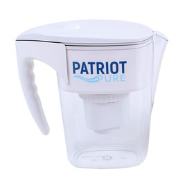 Patriot Pure Pitcher: Everyday Pitcher Cleans 150 Gallons, BPA Free, Made in USA, 1 Gallon Reservoir