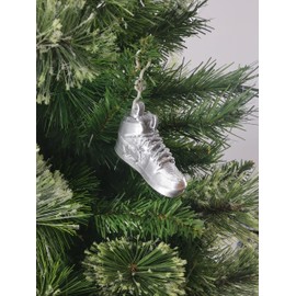 Jabtek Trainer Shoe Christmas Tree Bauble Decoration Ornament For Christmas Xmas Noel - Silver
