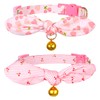 2pcs Cat Collars Breakaway with Bells, Adjustable Cats Collar with