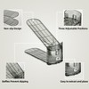 Uni HIMO Shoe Slots Organizer, Clear Shoe Stacker, Adjustable Level