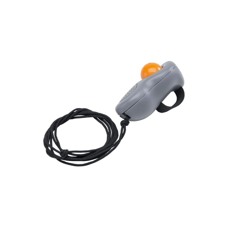 HUNTER Clicker with Neck Strap and Finger Loop Grey/Orange Size