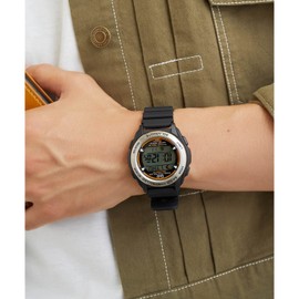 Citizen Q&Q MHS7-320 Men's Digital Wristwatch, Radio, Solar, Waterproof, Date, Leather Strap, Navy, navy, Wristwatch, Solar Radio, Multifunctional, Digital