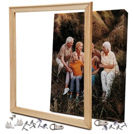 ARTIQO DIY Canvas Stretcher Bars 16x20 Inch Canvas Frame - Easy to Assemble, Gallery Wrap Oil Frame Kits Canvas Wood Stretcher Bars- for Oil Paintings, Prints, Paint by Numbers & Posters