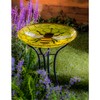 Evergreen Garden Beautiful Summer Bumble Bee Outdoor 18 inch Glass