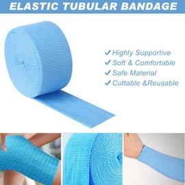 Elasticated Tubular Bandage Stretchable Tubi Grip Cotton Gauze Size D Tubular Bandages Compression Support Elastic Safety Band Secure for Arms Legs Knee 7.5cmX8m