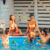 LATRAT Pack of 4 Inflatable Palm Tree Coasters, Jumbo Coconut