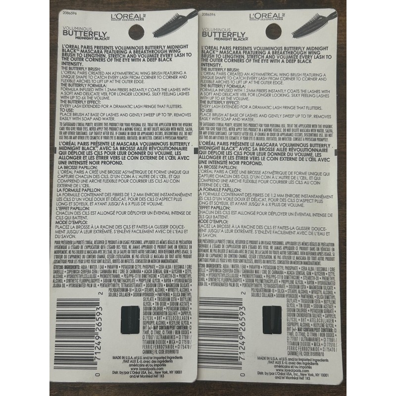 L'Oréal L'Oreal Paris Voluminous Butterfly Mascara, 872 Midnight Black Sealed
