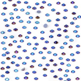 NCB 2880pcs Hotfix Rhinestones Flatback Crystal Rhinestones for Crafts Crafting Clothes Shoes DIY Decorations (Black AB, SS6 2mm)