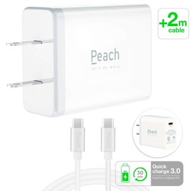 USB C Charger, [UL Listed] 30W Power Direct (PD) Fast Adaptive Wall Adapter Charger for alcatel 3X (2019) Bundled with 6FT (2M) PD USB C to USB C Cable