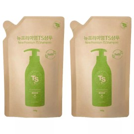 TS 뉴프리미엄 두피관리 각질제거 리필용 샴푸 라벤더향 500g 2개 TS New Premium Scalp Care Exfoliating Refill Shampoo Lavender Scent 500g 2ea