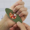 Christmas Holiday Jolly Santa and Child Double-Sided Oval Nail File