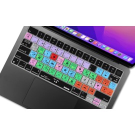 XSKN Logic Pro Shortcuts Design Silicone Keyboard Cover Skin for Apple M2 Chip MacBook Air 13.6 inch with Touch ID ( Model A2681 ) US Version