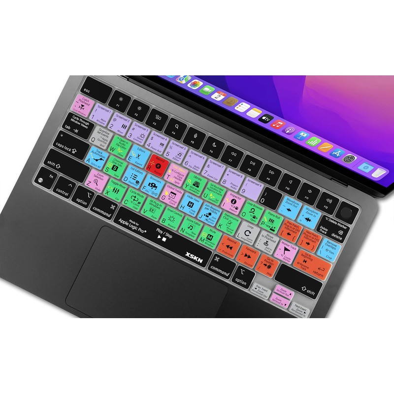 XSKN Logic Pro Shortcuts Design Silicone Keyboard Cover Skin for