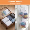 3Pcs Hanging Laundry Bags with S Hooks, 3 Different Size,