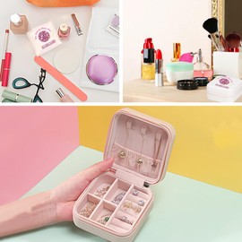 KULRAFEY Travel Jewelry Box, You Make The Whole Place Shi.m.mer, Discoball Jewelry Case, Music Lovers Merch Presents Organizer Storage Holder Box for Ring, Necklace, Bracelet, Earring (Shimmer)