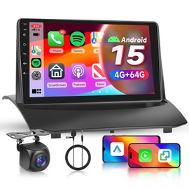 [4G+64G] Android Car Stereo for Ford Fiesta 2009-2014 with Wireless Carplay Android Auto, Hodozzy 9 inch Touch Screen with GPS, Mirror Link, Bluetooth, WiFi, DSP, FM/RDS Radio