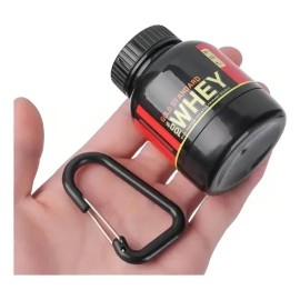 Llavero Bote de Proteína Portátil Plástico 200ml con Scoop 4 Piezas Colores                                                                           