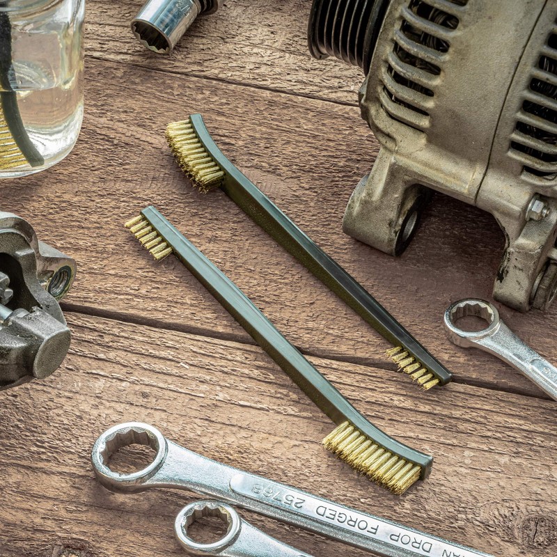 SE Double-Ended Brass Cleaning Brushes (12-Pack) - 7620BB-12