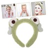 Healeved Plush Frog Hairband for Skin Care Soft Spa Headband