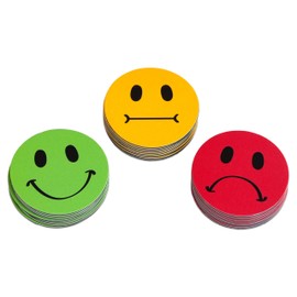 Betzold - Smiley Magnets, Pack of 30 - Traffic Light Magnets Fridge Magnets Reward Board