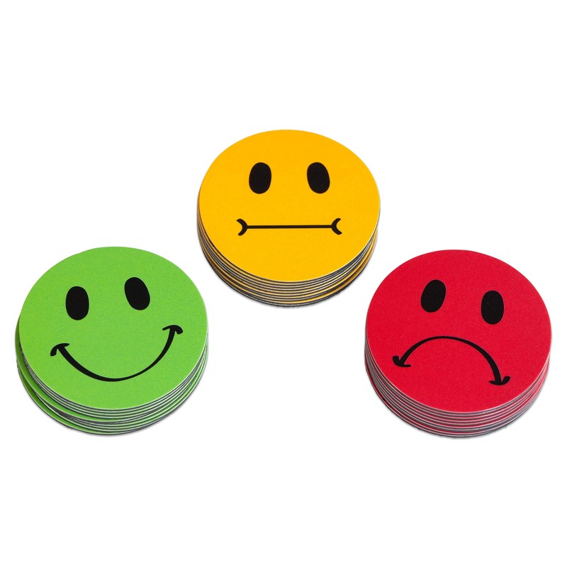 Betzold - Smiley Magnets, Pack of 30 - Traffic Light